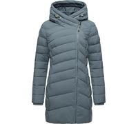 Wintermantel RAGWEAR "Teela", Damen, Gr. S (36), grau, Außenmaterial: 100% Polyester; Innenfutter: 100% Polyester; Wattierung: 100% Polyester, figurumspielend ca. Mitte Oberschenkel, Ärmel ohne Ärmels