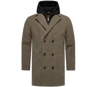 Wintermantel STONE HARBOUR "Darioon XX", Herren, Gr. XXXL (58), braun, Obermaterial 1: 95% Polyester, 3% Viskose, 2% Elasthan; Obermaterial 2: 100% Polyester; Innenfutter: 100% Polyester; Wattierung: