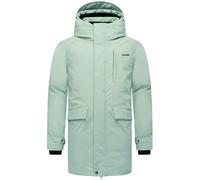 Wintermantel STONE HARBOUR "Emriis XX", Herren, Gr. M (50), hellgrün, Obermaterial: 100% Polyester; Innenfutter: 100% Polyester; Wattierung: 100% Polyester; Ärmelfutter: 100% Polyester, Basic, gerade