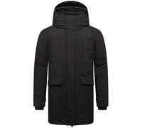 Wintermantel STONE HARBOUR "Emriis XX", Herren, Gr. M (50), schwarz, Obermaterial: 100% Polyester; Innenfutter: 100% Polyester; Wattierung: 100% Polyester; Ärmelfutter: 100% Polyester, Basic, gerade c