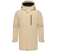 Wintermantel STONE HARBOUR "Phinoo XX", Herren, Gr. XL (54), sand, Obermaterial: 100% Polyester; Innenfutter: 100% Polyester; Wattierung: 100% Polyester; Ärmelfutter: 100% Polyester, gerade ca. Mitte