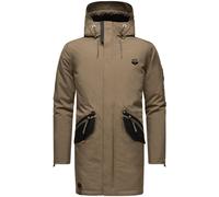 Wintermantel STONE HARBOUR "Ragaan" Gr. XXL (56), braun (dunkelbraun) Herren Mäntel Wintermäntel modischer Winterparka mit Teddyfell Futter (79693539-XXL)