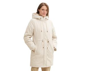 Wintermantel TOM TAILOR, Damen, Gr. L (40), beige (dusty beige), Obermaterial: 88% Polyester, 10% Viskose, 2% sonstige Fasern. Futter: 100% Polyester, unifarben, regular fit Po-bedeckend, ohne Ausschn