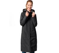 Wintermantel VAUDE "WOMEN'S COREWAY COAT", Damen, Gr. 36, schwarz, Web, Obermaterial: 100% Polyester, unifarben, hoch geschlossener Ausschnitt, eingesetzt eingefasste Kante, Mäntel Wintermantel, mit F