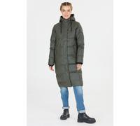 Wintermantel WEATHER REPORT "Audrey", Damen, Gr. 46, schwarz (schwarz, schwarz), 100% Polyester, unifarben, normal, ohne Ausschnitt, Mäntel Wintermantel, in winddichter und wasserabweisender Qualität