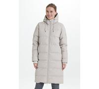 Wintermantel WEATHER REPORT "Autumn", Damen, Gr. 44, beige (grau), 100% Polyester, unifarben, lang, ohne Ausschnitt, Mäntel Wintermantel, in modischem Stepp-Design (23010114-44) grau