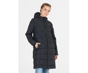 Wintermantel WHISTLER "Amaret", Damen, Gr. 40, schwarz, 100% Polyester, unifarben, lang, ohne Ausschnitt, Mäntel Wintermantel, mit Kunstdaunenpolster und 2-Wege-Reißverschluss (49873918-40) schwarz