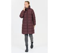 Wintermantel WHISTLER "Amaret", Damen, Gr. 46, rot (weinrot, schwarz), 100% Polyester, unifarben, lang, ohne Ausschnitt, Mäntel Wintermantel, mit Kunstdaunenpolster und 2-Wege-Reißverschluss (31214034