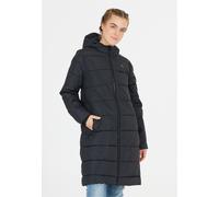 Wintermantel WHISTLER "Amaret", Damen, Gr. 48, schwarz, 100% Polyester, unifarben, lang, ohne Ausschnitt, Mäntel Wintermantel, mit Kunstdaunenpolster und 2-Wege-Reißverschluss (49873918-48) schwarz