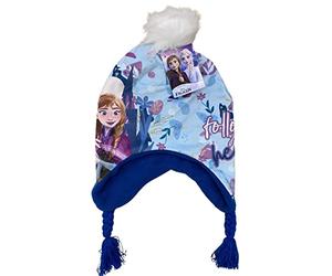 Wintermütze mit Figuren für Mädchen Frozen (54, CAPFRO BLU)