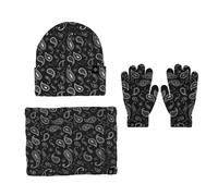 Wintermütze, Schal, Handschuhe, Beanie, Schneemütze, Strickmütze, Touchscreen-Fäustlinge, Rundschals für Damen