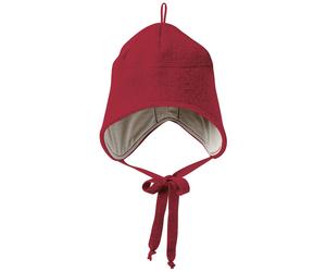 Wintermütze Wolle bordeaux Ohrenschutz 47/49