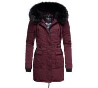 Winterparka mit abnehmbarem Kunstfell "Luluna Prc" Weinrot S