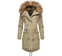 Navahoo Damen Winter Jacke Warmer Winterparka mit Kapuze Rosinchen Pebble Grey Gr. XXL