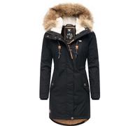 Winterparka mit abnehmbarem Kunstfell "Tawny" Black22 4XL