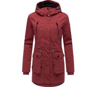 Kurzmantel RAGWEAR "Ellsa YOUMODO", Damen, Gr. XL (42), weinrot, Obermaterial: 100% Polyester; Innenfutter: 100% Polyester; Wattierung: 100% Polyester, tailliert ca. Mitte Oberschenkel, hoch geschloss