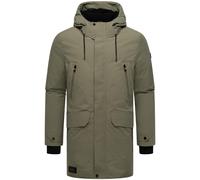 Wintermantel STONE HARBOUR "Kitraan XX", Herren, Gr. S (48), grün, Obermaterial: 100% Polyester; Innenfutter: 100% Polyester; Wattierung: 100% Polyester; Ärmelfutter: 100% Polyester, gerade Po-bedecke