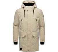 Wintermantel STONE HARBOUR "Kitraan XX", Herren, Gr. XL (54), sand, Obermaterial: 100% Polyester; Innenfutter: 100% Polyester; Wattierung: 100% Polyester; Ärmelfutter: 100% Polyester, gerade Po-bedeck