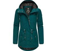 Winterjacke RAGWEAR "Monadis Black Label", Damen, Gr. M (38), grün (flaschengrün), Außenmaterial: 65% Polyester, 35% Baumwolle. Innenfutter: 100% Polyester. Wattierung: 100% Polyester, figurbetont Po-