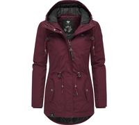 Winterjacke RAGWEAR "Monadis Black Label", Damen, Gr. XS (34), rot (dunkelrot), Außenmaterial: 65% Polyester, 35% Baumwolle; Innenfutter: 100% Polyester; Wattierung: 100% Polyester, figurbetont Po-bed