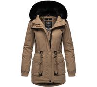 Wintermantel MARIKOO "Olessaa" Gr. XL (42), grau (taupe) Damen Mäntel (60029025-XL) taupe