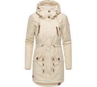 Wintermantel RAGWEAR "Elsie", Damen, Gr. XL (42), beige, Außenmaterial: 65% Polyester, 35% Baumwolle; Innenfutter: 100% Polyester; Wattierung: 100% Polyester, tailliert ca. Mitte Oberschenkel, Ärmel o