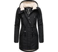Wintermantel RAGWEAR "Elsie" Gr. M (38), grau (ash) Damen Mäntel Wintermäntel stylischer Winterparka mit Kapuze und Teddyfleece (34695451)