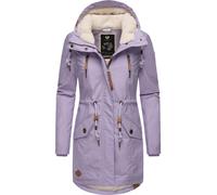 Wintermantel RAGWEAR "Elsie", Damen, Gr. M (38), lila (lavendel), Außenmaterial: 65% Polyester, 35% Baumwolle. Innenfutter: 100% Polyester. Wattierung: 100% Polyester, tailliert ca. Mitte Oberschenkel
