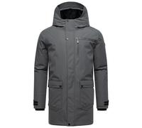 Wintermantel STONE HARBOUR "Netaan XX", Herren, Gr. M (50), grau (anthrazit), Obermaterial: 100% Polyester. Innenfutter: 100% Polyester. Wattierung: 100% Polyester. Ärmelfutter: 100% Polyester, gerade