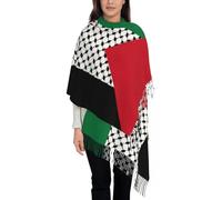 Winterschal Mit Schottenkaro Für Damen - Palästina-Flagge, Schal, Wickeltuch Für Damen, Langer, Weicher Winterschal, Palästinensischer Hatta-Kufiya-Keffiyeh-Muster, Halstuch, Schals, Wie Abgebil