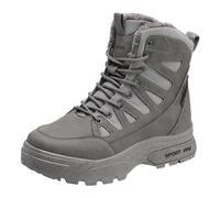 Winterschuhe Herren Unisex Gefüttert Stiefeletten | Hoch Leichte Boots Trekkingschuhe Warm Rutschfest Schnürboots Schneestiefel Outdoor Wanderschuhe Gr 38-46 EU