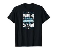 Wintersonnenwende Der Grund für die Jahreszeit Preisgünstiges Grafik-T-Shirt, Herren, Schwarz, XL