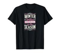 Wintersonnenwende Der Grund für die Jahreszeit Preisgünstiges Grafik-T-Shirt, Herren, Schwarz, XL