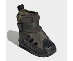 Winterstiefel ADIDAS ORIGINALS "ADIDAS SUPERSTAR 360 FÜR KINDER", Kinder, Gr. 26, grün (shadow olive, core schwarz, focus olive), Synthetik, Textil, Schuhe Winterstiefel, Winterschuhe, Winterboots, Sn