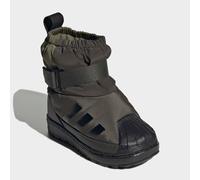Winterstiefel ADIDAS ORIGINALS "ADIDAS SUPERSTAR 360 STIEFEL FÜR KINDER", Kinder, Gr. 26, grün (shadow olive, core schwarz, focus olive), Synthetik, Textil, Schuhe Winterstiefel, Winterschuhe, Winterb