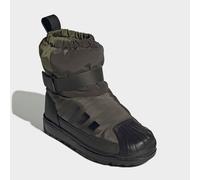 Winterstiefel ADIDAS ORIGINALS "SUPERSTAR 360 WINTERIZED STIEFEL FÜR KINDER", Mädchen, Gr. 31, grün (shadow olive, core schwarz, focus olive), Synthetik, Textil, Schuhe Winterstiefel, Winterschuhe, Wi
