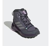Winterstiefel ADIDAS TERREX "AX4R MID CLIMAWARM+ KIDS", Kinder, Gr. 37, silber (preloved violet, matte silber, semi flash aqua), Synthetik, Textil, Schuhe Winterstiefel, gefüttert (54973338-37) prelov