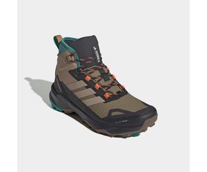 Winterstiefel ADIDAS TERREX "SKYCHASER AX5 MID GORE-TEX CLIMAWARM+", Herren, Gr. 41, cardboard, blanch cargo, pure teal, Synthetik, Textil, Schuhe Winterstiefel, wasserdicht (12928608-41) cardboard, b