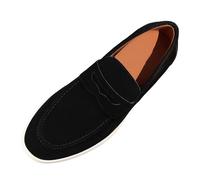 Winterstiefel Barfußschuhe Lässige Slipper für Herren, Bequeme, weiche Sohle, atmungsaktive Slipper aus Wildleder, für Spaziergänge, Reisen und die Arbeit