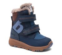 Winterstiefel BISGAARD "spencer tex", Damen, Gr. 27, blau (navy), Leder, Textil, Schuhe Winterstiefel, Winterboots mit Lammwolle, Größenschablone zum Download (60575204-27) navy