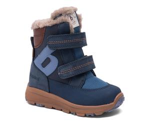 Winterstiefel BISGAARD "spencer tex", Damen, Gr. 27, navy, Leder, Textil, Schuhe Winterstiefel, Winterboots mit Lammwolle, Größenschablone zum Download (60575204-27) navy