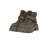 Winterstiefel BUFFALO "Buffalo ASPEN COM MID WARM", Damen, Gr. 37, grün (khaki), Textil, unifarben, Schuhe Winterstiefel (38482360-37) khaki
