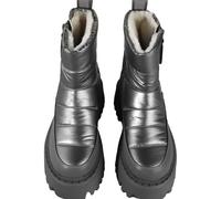 Winterstiefel BUFFALO "Buffalo ASPEN PUFFER ZIP - VEGAN NYLON", Damen, Gr. 36, grau, Kunstfaser, unifarben, Schuhe Winterstiefel (75282202-36) grau