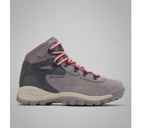 Winterstiefel COLUMBIA "NEWTON RIDGE™ PLUS WATERPROOF AMPED", Damen, Gr. 42, grau (stratus, canyon rose), Leder, Synthetik, Textil, Schuhe Winterstiefel, wasserdichtes Obermaterial, atmungsaktives Inn