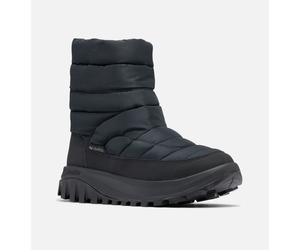 Winterstiefel COLUMBIA "SNOWTROT™ MID", Damen, Gr. 38,5, schwarz (schwarz, titanium ii), Mesh, Synthetik, Schuhe Winterstiefel, Winterschuhe, Winterboots, Snowboots, wasserdicht, wärmend (12954634-38,