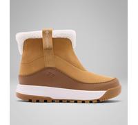 Winterstiefel COLUMBIA "YOUTH SNOWTROT EASE™", Damen, Gr. 33, braun (curry, light braun), Synthetik, Textil, Schuhe Winterstiefel, mit Zugkordel, wasserdicht, wärmend, knöchelhoch (90153644-33) curry,