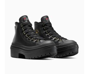 Winterstiefel CONVERSE "CHUCK TAYLOR ALL STAR LUGGED HEEL CC", Damen, Gr. 39, schwarz, schwarz, gold, Textil, Schuhe Winterstiefel, Winterschuhe, Winterboots, Snowboots, wasserdicht (67295436-39) schw