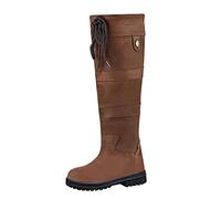 Winterstiefel Damen Gefüttert Leder Kniehoch Schlupfstiefel Wasserdicht | Weitschaftstiefel Braun Lederstiefel Schnürung Langschaft Boots Kniestiefel Rutschsicher Schlupfstiefel Weitschaftstiefel
