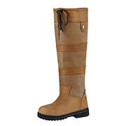 Winterstiefel Damen Gefüttert Leder Kniehoch Schlupfstiefel Wasserdicht | Weitschaftstiefel Braun Lederstiefel Schnürung Langschaft Boots Kniestiefel Rutschsicher Schlupfstiefel Weitschaftstiefel