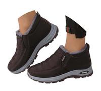 winterstiefel damen schwarz, Winterschuhe Damen Gefüttert Herbstschuhe Elegant Stiefeletten Winter Winterstiefel Herren Vintage Moon Boot Freizeit Herbst Schneeschuhe Outdoor Winterboots Gr.36-48